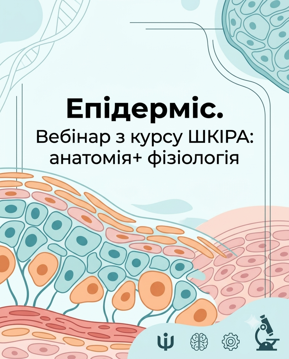 Епідерміс. Вебінар з курсу ШКІРА: анатомія+ фізіологія